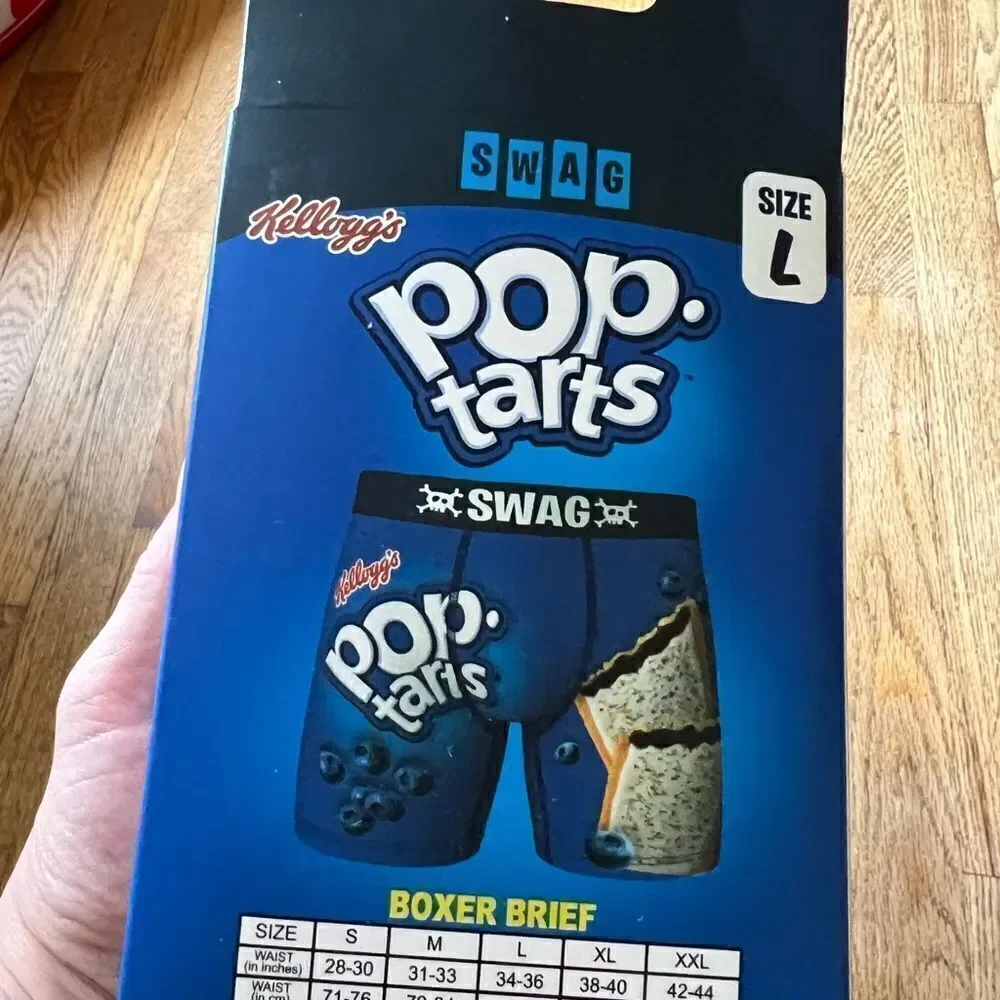 Kellogs Novelty Blueberry Pop Tarts Boxer Briefs Large